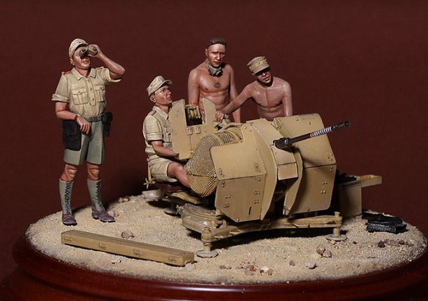 Dioramas and Vignettes: DAK AA gun crew