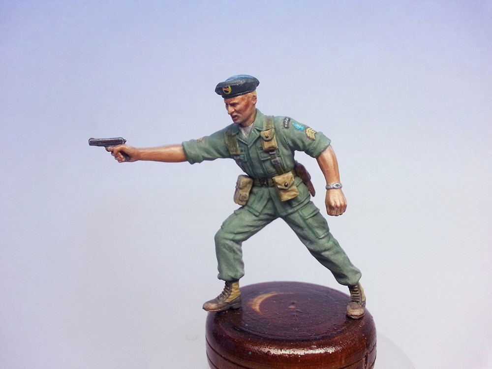 Figures: Sergeant, «Greet berets», Vietnam, 1968, photo #1