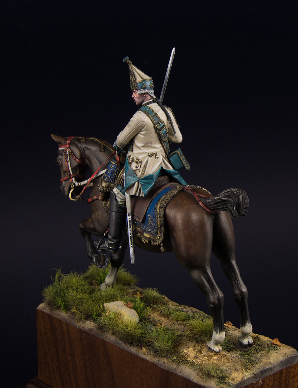 Figures: Grenadier officer, Holstein contingent, Russia, 1755-62, photo #8