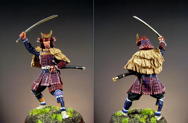 Figures: Samurai in the raincoat, XVI century