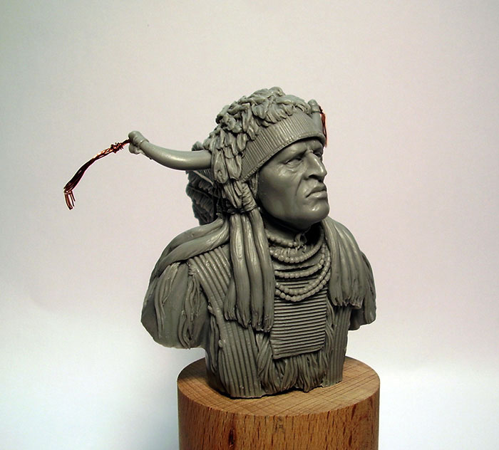 Скульптура: Равнинный индеец, XIX век, фото #6