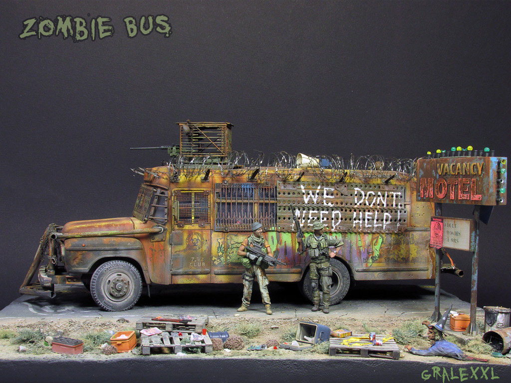 Dioramas and Vignettes: Zombie Bus, photo #1