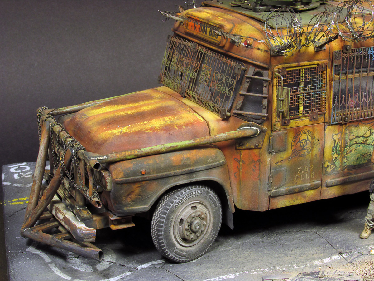 Диорамы и виньетки: Zombie Bus, фото #11