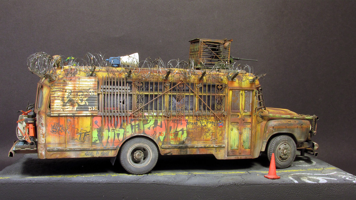 Диорамы и виньетки: Zombie Bus, фото #2