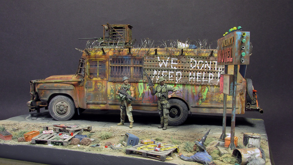 Диорамы и виньетки: Zombie Bus, фото #4