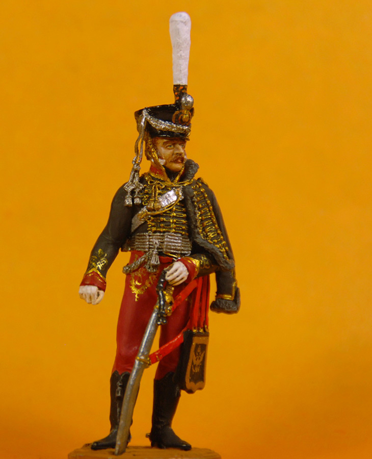 Figures: Senior officer, Irkutsky Hussars, 1813-14, photo #5