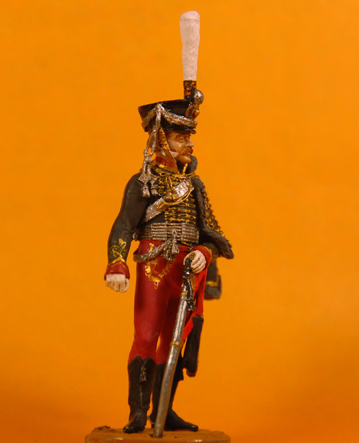 Figures: Senior officer, Irkutsky Hussars, 1813-14, photo #6