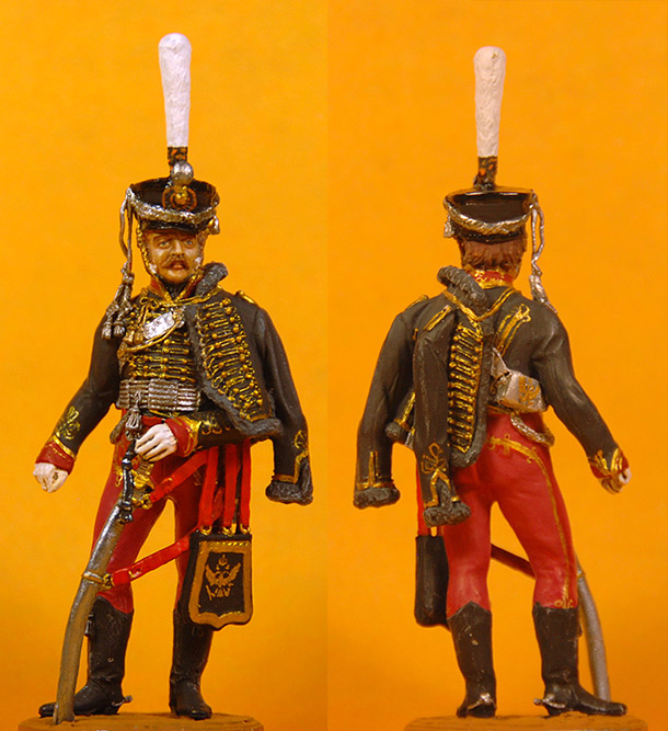 Figures: Senior officer, Irkutsky Hussars, 1813-14