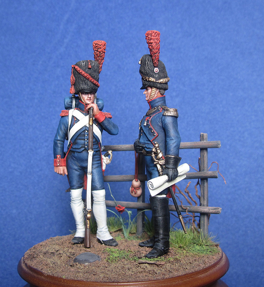 Dioramas and Vignettes: Staff officer and private, Guard foot artillery, 1812, photo #1