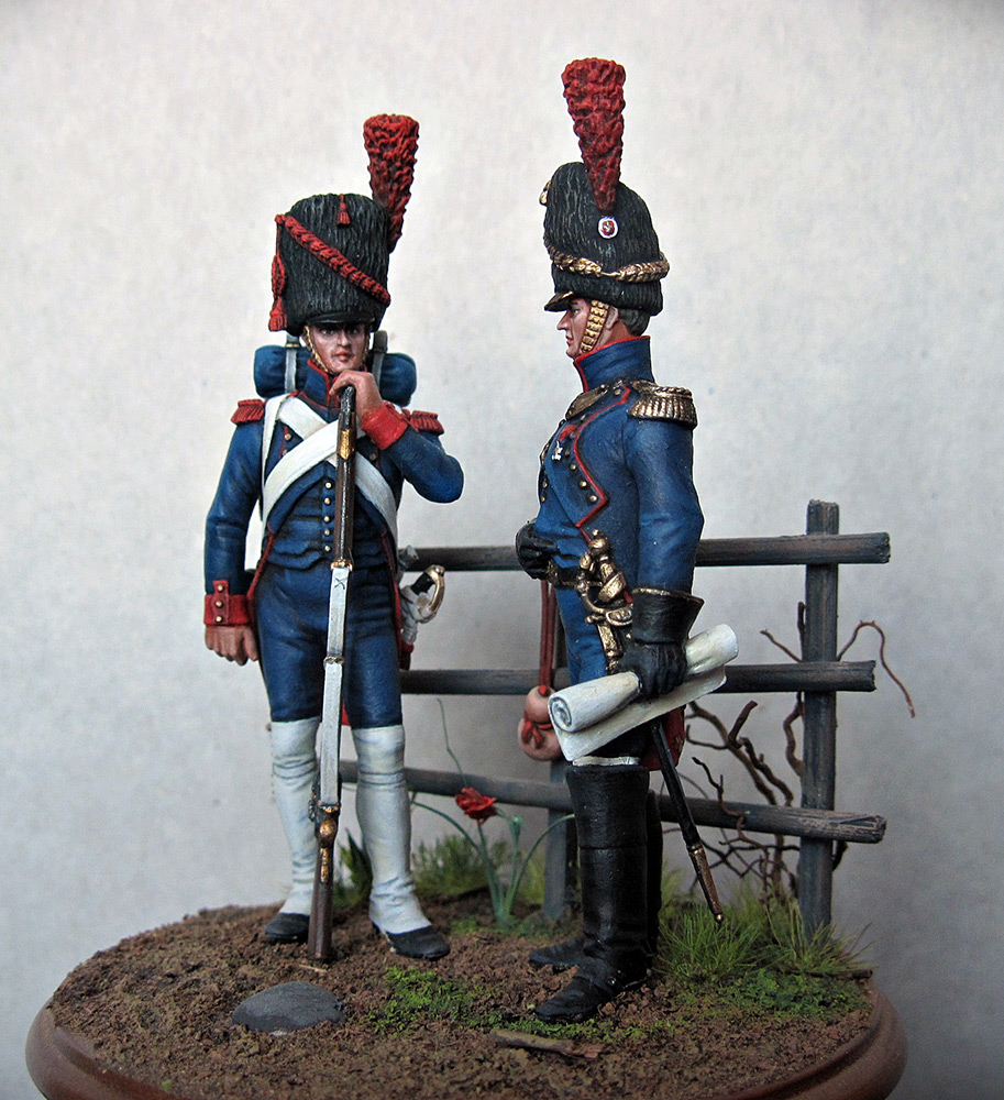 Диорамы и виньетки: Штаб-офицер и рядовой гвардейской пешей артиллерии, 1812 г., фото #6