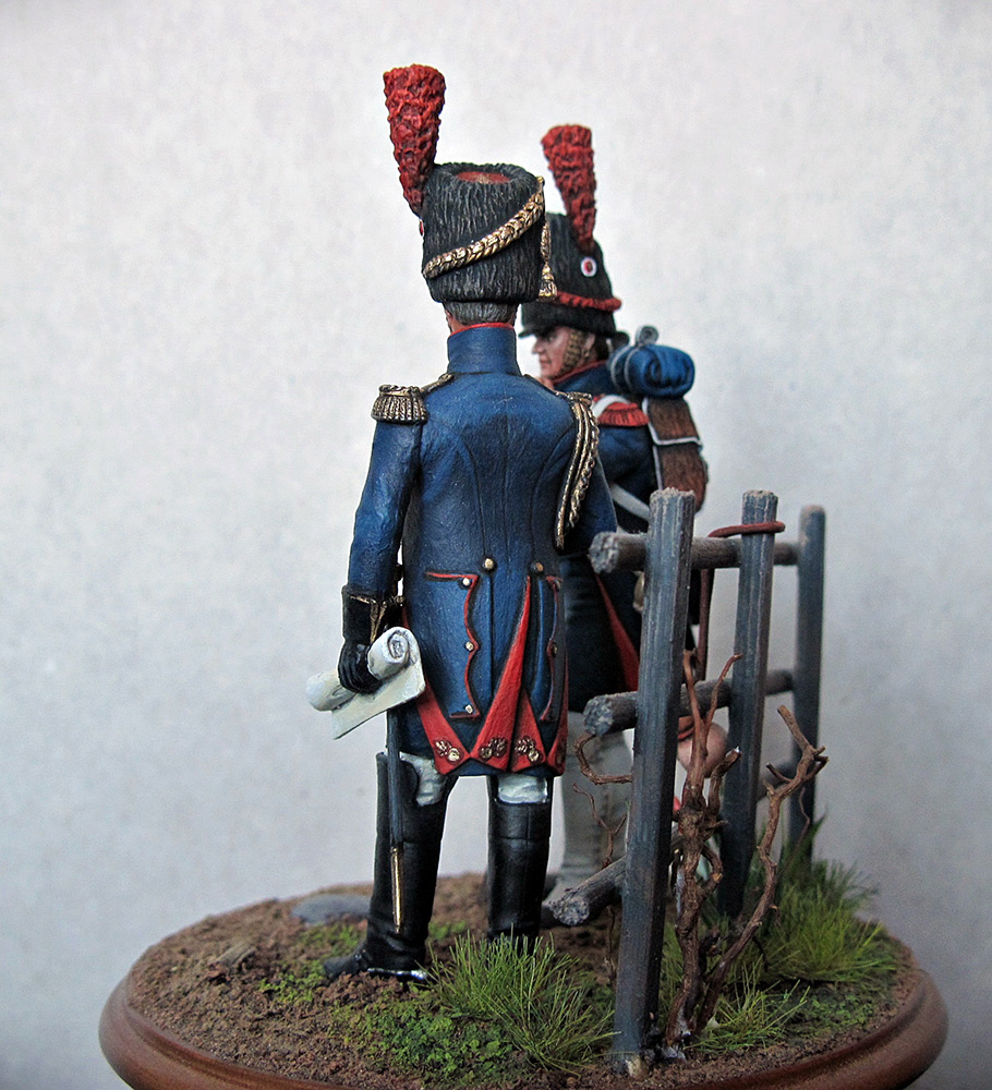 Диорамы и виньетки: Штаб-офицер и рядовой гвардейской пешей артиллерии, 1812 г., фото #8