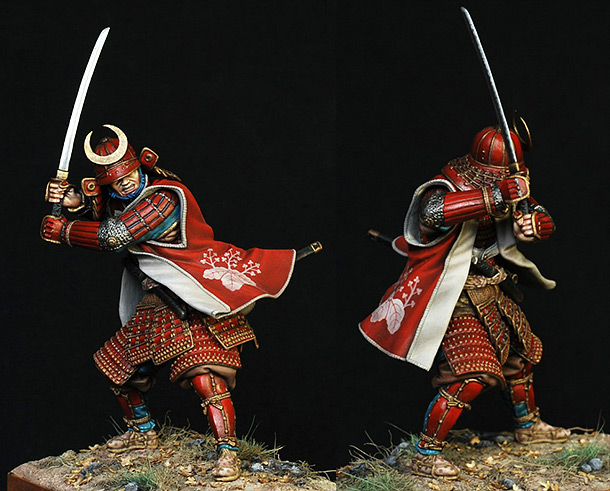 Figures: Samurai in full armor