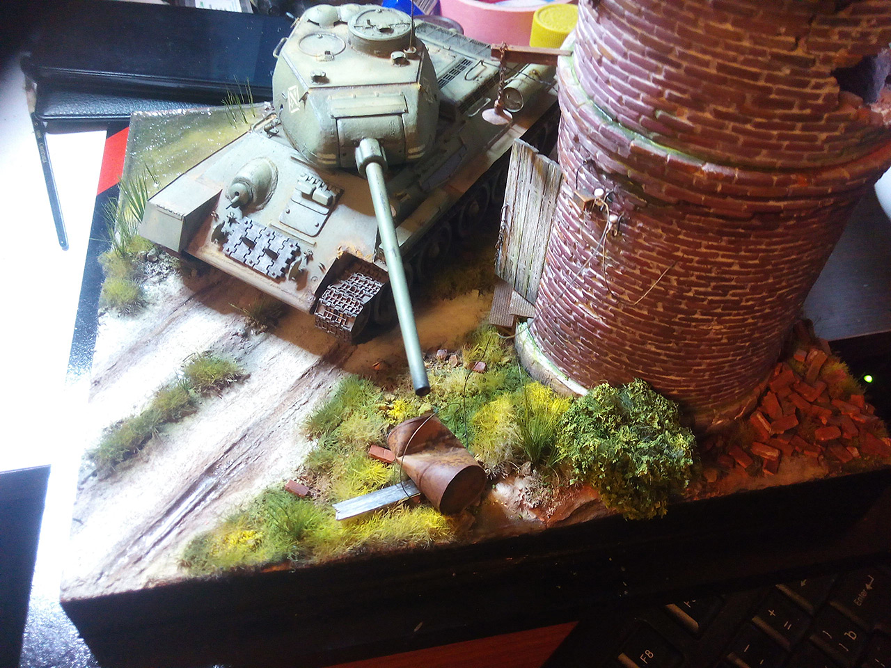 Dioramas and Vignettes: Work horses. T-34/85, photo #5