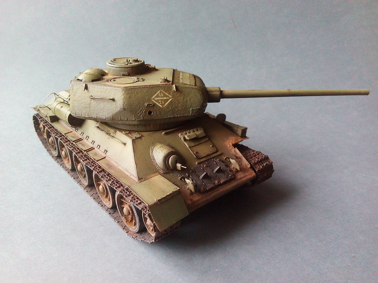 Dioramas and Vignettes: Work horses. T-34/85, photo #8