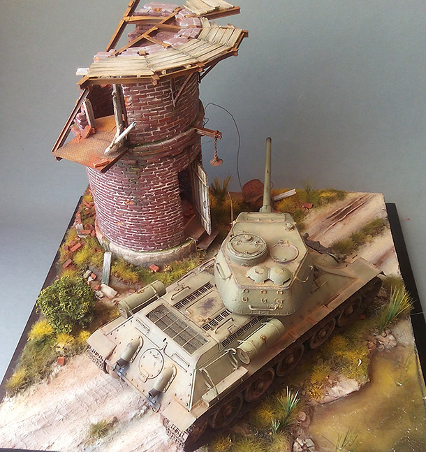 Dioramas and Vignettes: Work horses. T-34/85