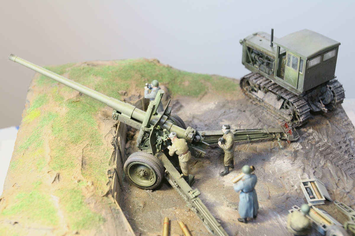 Dioramas and Vignettes: A-19 cannon with crew, photo #1