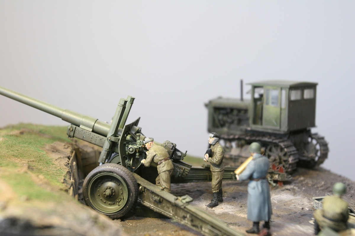 Dioramas and Vignettes: A-19 cannon with crew, photo #10