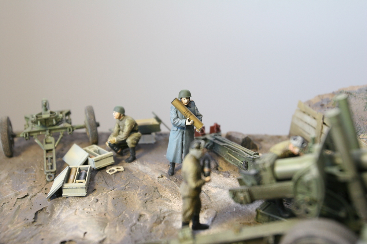 Dioramas and Vignettes: A-19 cannon with crew, photo #11