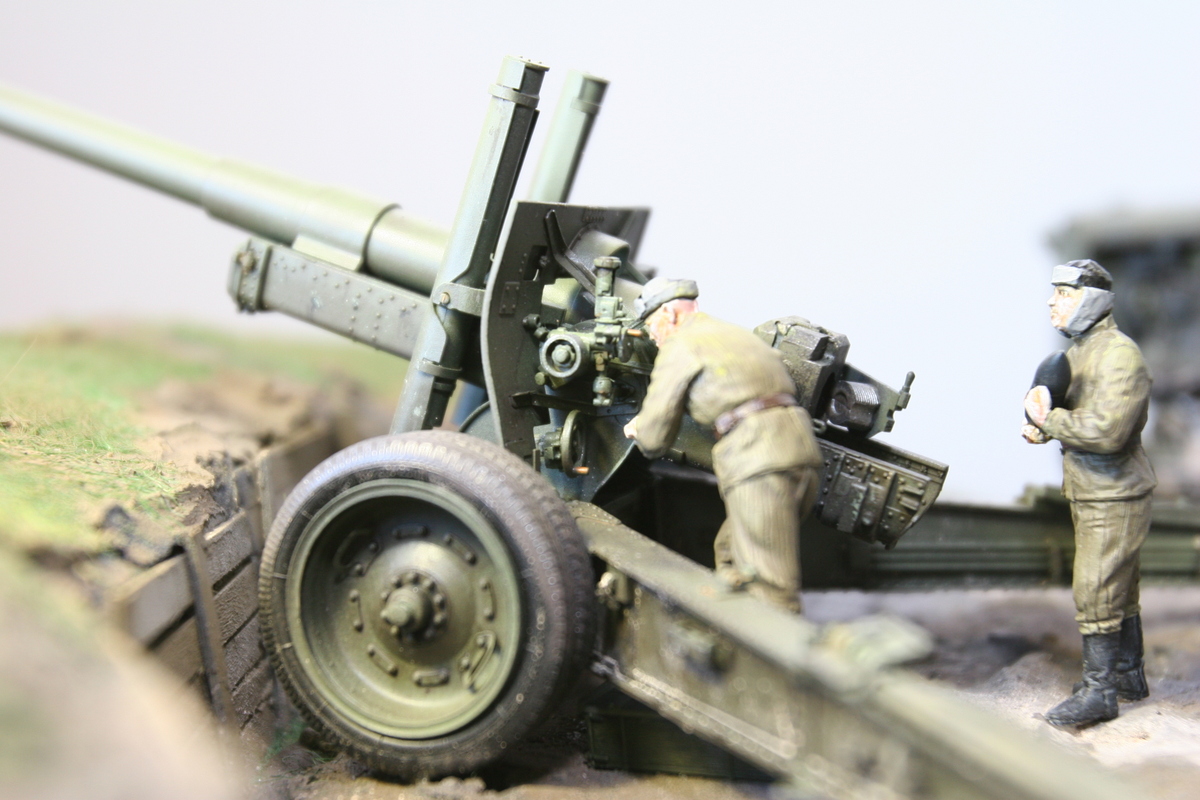 Dioramas and Vignettes: A-19 cannon with crew, photo #12