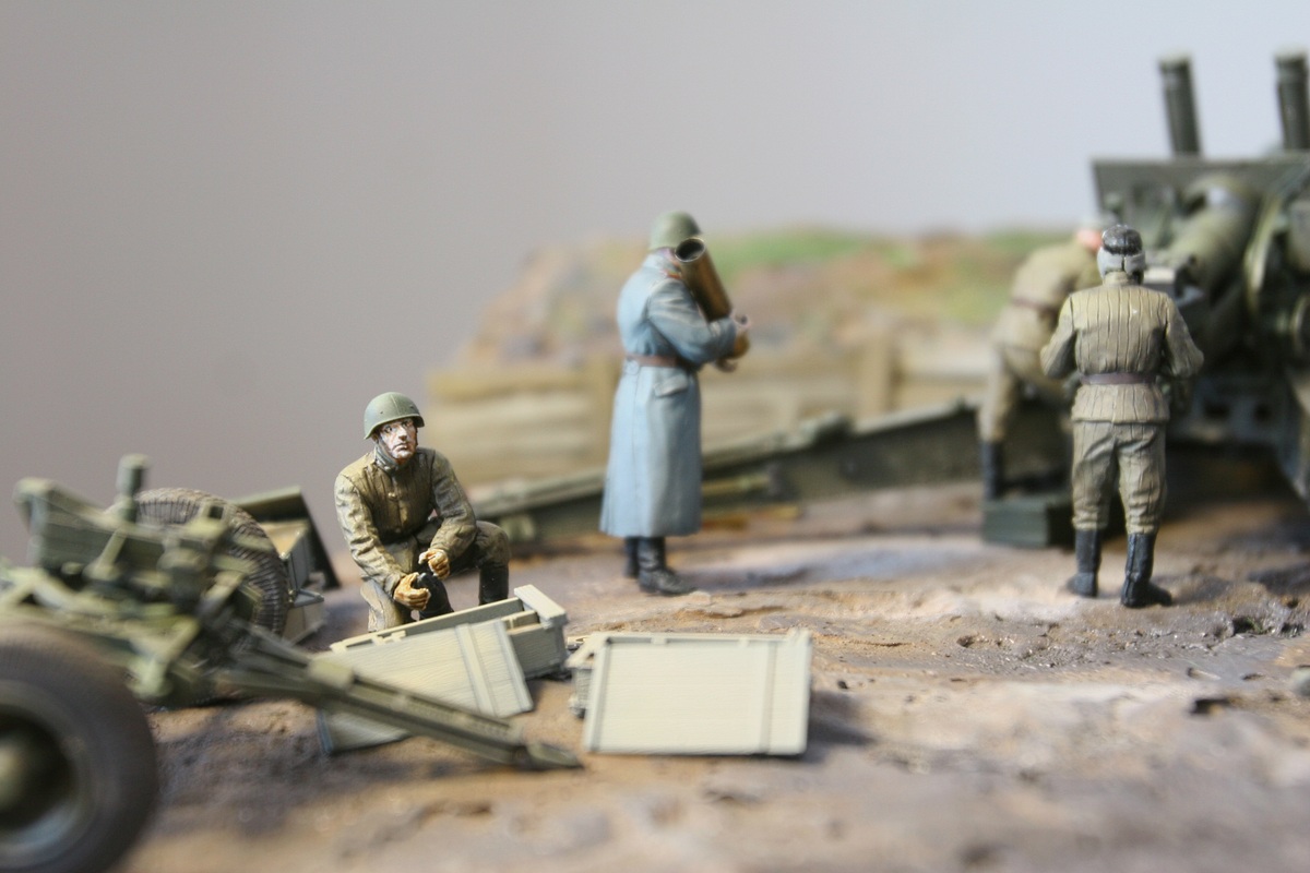 Dioramas and Vignettes: A-19 cannon with crew, photo #16