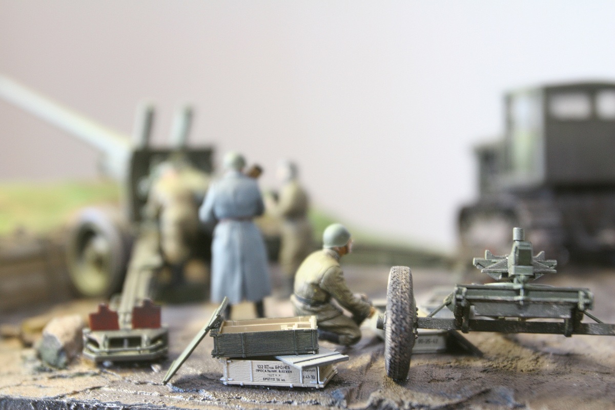 Dioramas and Vignettes: A-19 cannon with crew, photo #2