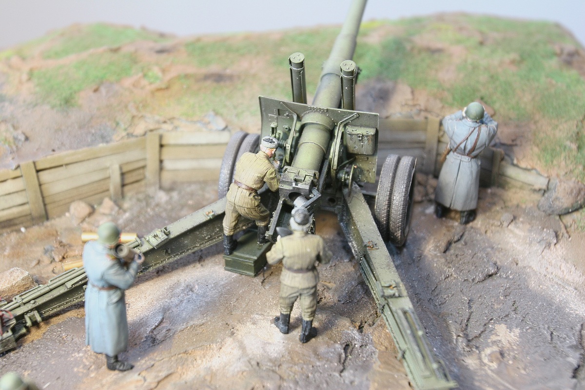 Dioramas and Vignettes: A-19 cannon with crew, photo #3