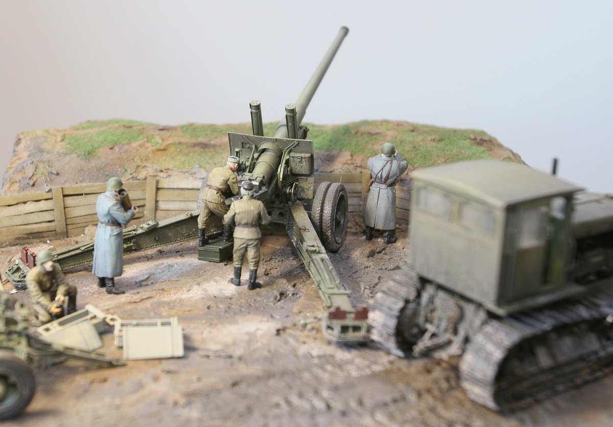 Dioramas and Vignettes: A-19 cannon with crew, photo #6