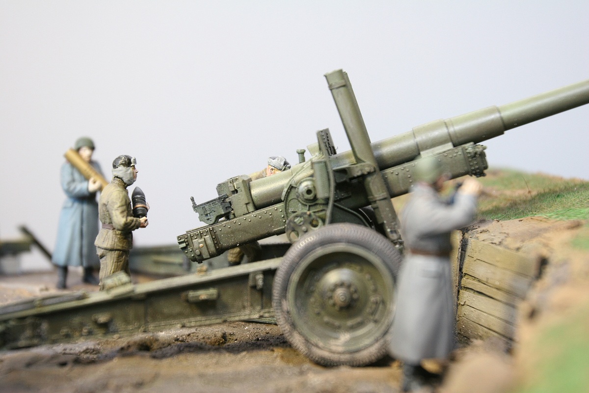 Dioramas and Vignettes: A-19 cannon with crew, photo #8