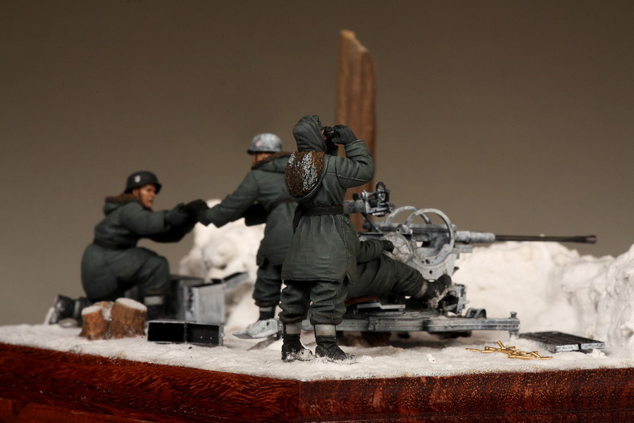 Dioramas and Vignettes: Waffen-SS FlaK-38 crew, photo #38