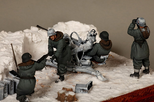 Dioramas and Vignettes: Waffen-SS FlaK-38 crew
