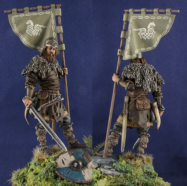 Figures: Viking standard-bearer