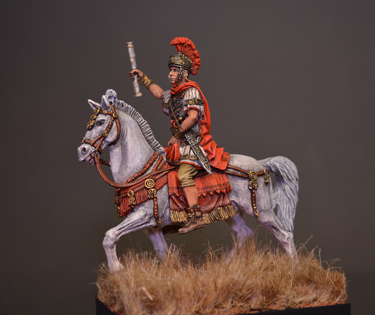 Figures: Mounted Roman warlord, I A.D., photo #1