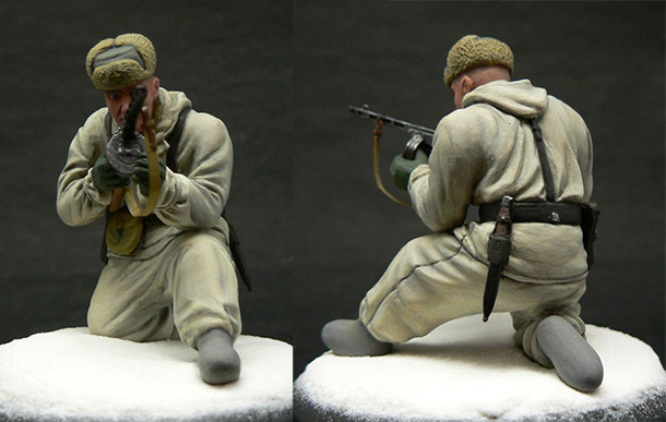 Figures: Red Army soldier with PPSh