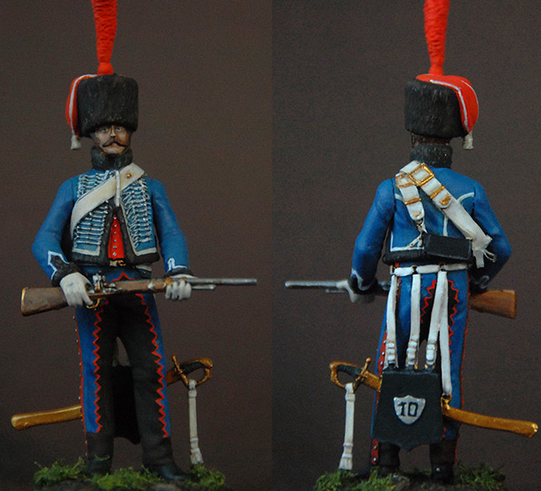 Figures: French hussar, elite coy, 8th regt., 1808