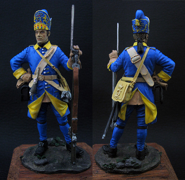 Фигурки: Гренадер полка Меллина. Швеция, 1702-10 гг.