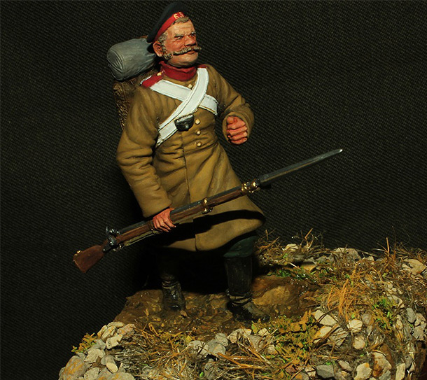 Figures: Russian grenadier, mid XIX cent.