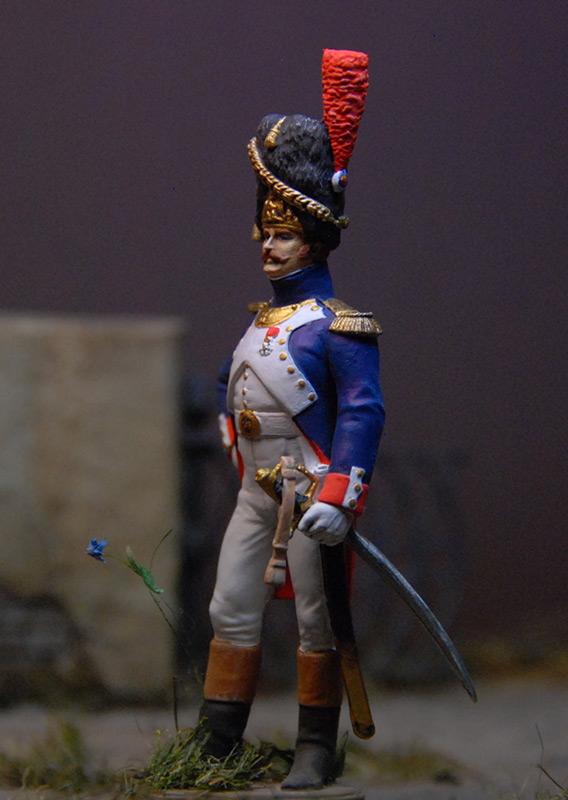 Figures: French officer, Guard foot grenadiers, 1809, photo #2