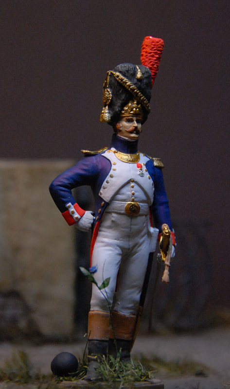 Figures: French officer, Guard foot grenadiers, 1809, photo #4