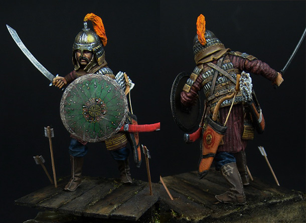 Figures: Mongolian warrior