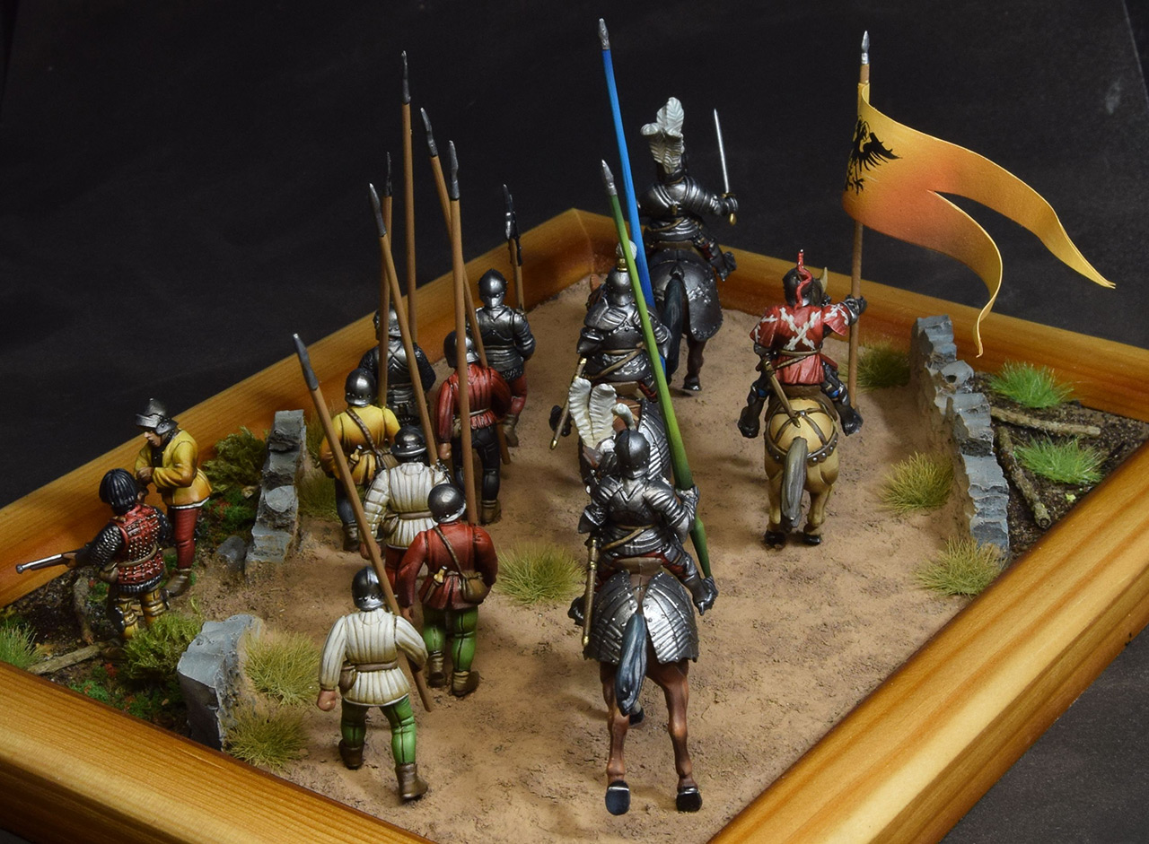 Dioramas and Vignettes: Medieval soldiers at march, photo #2