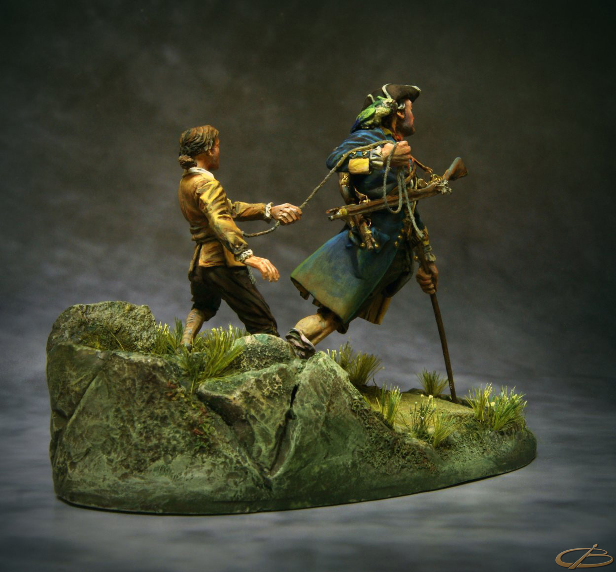 Dioramas and Vignettes: At the slope of the Spy-glass Mountain. 1758, photo #8