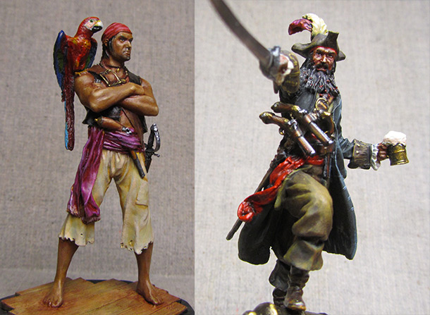 Figures: Two pirates