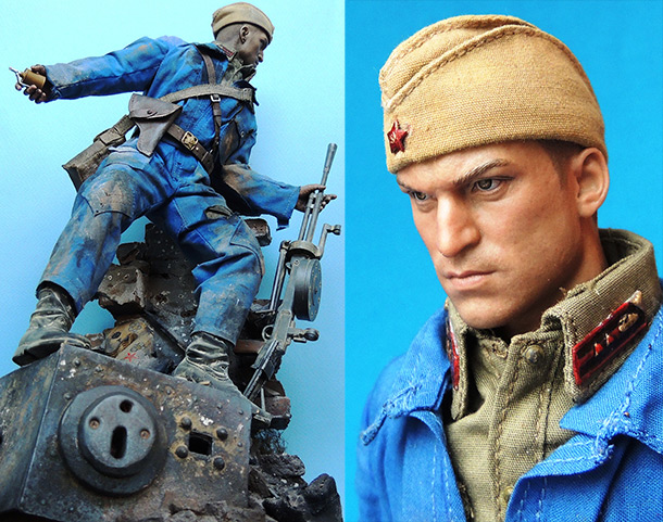 Figures: Red Army tank crewman