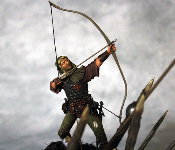 Figures: English archer, Agincourt, 1415