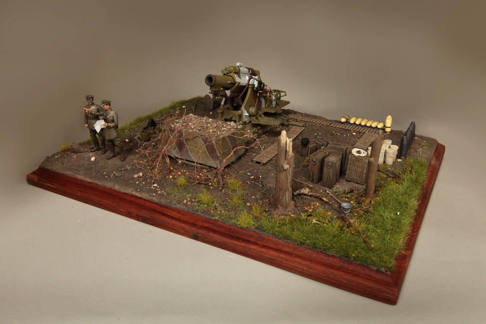 Dioramas and Vignettes: British 9.2 inch mortar at firing position, photo #11