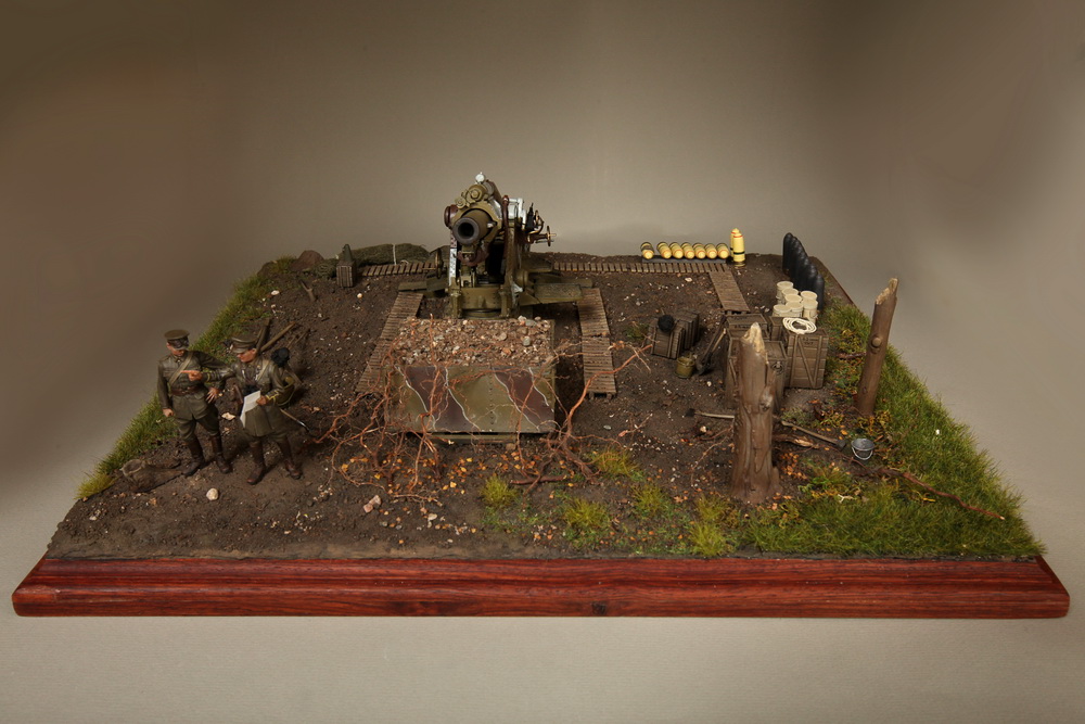 Dioramas and Vignettes: British 9.2 inch mortar at firing position, photo #12