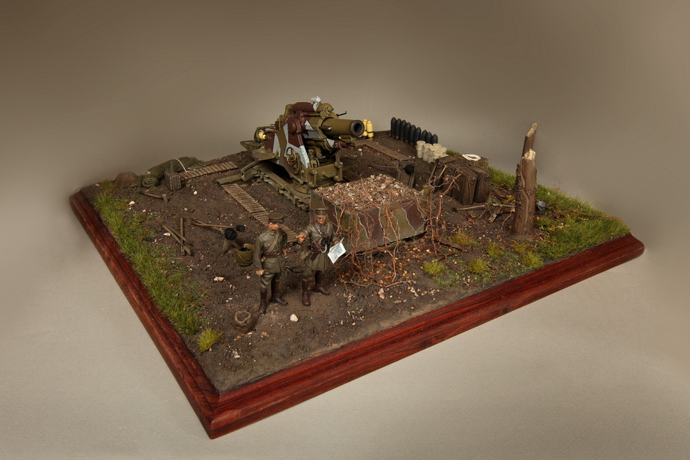 Dioramas and Vignettes: British 9.2 inch mortar at firing position, photo #13