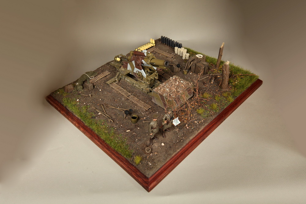 Dioramas and Vignettes: British 9.2 inch mortar at firing position, photo #2