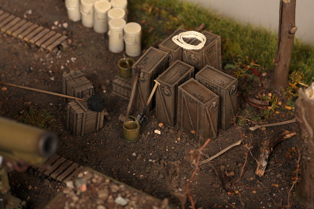 Dioramas and Vignettes: British 9.2 inch mortar at firing position, photo #24