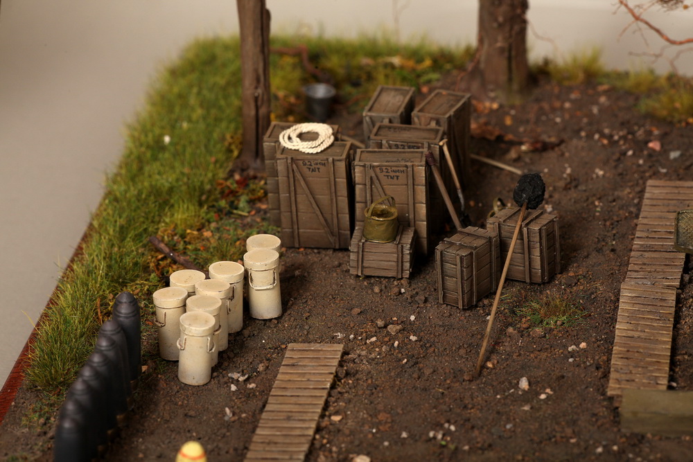 Dioramas and Vignettes: British 9.2 inch mortar at firing position, photo #28